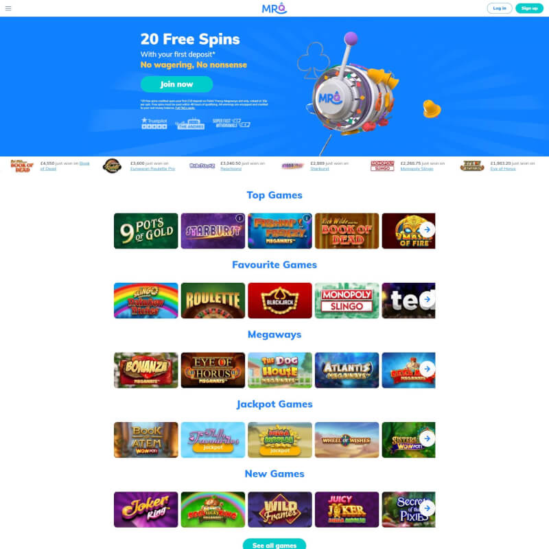 MrQ Casino screenshot 1