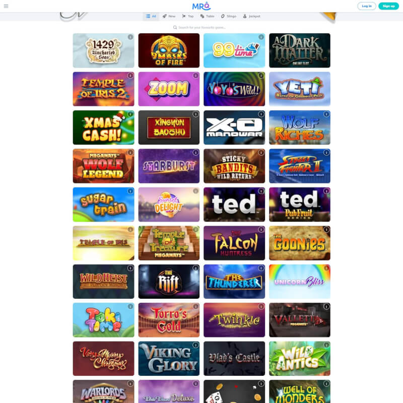 MrQ Casino screenshot 2