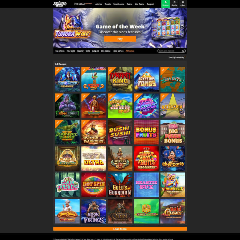 Jackpot.com screenshot 2