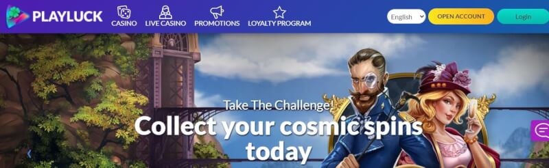 playluck casino website offers gambling games, أول إيداع إضافي وحملات لشعار لاعبين جدد
