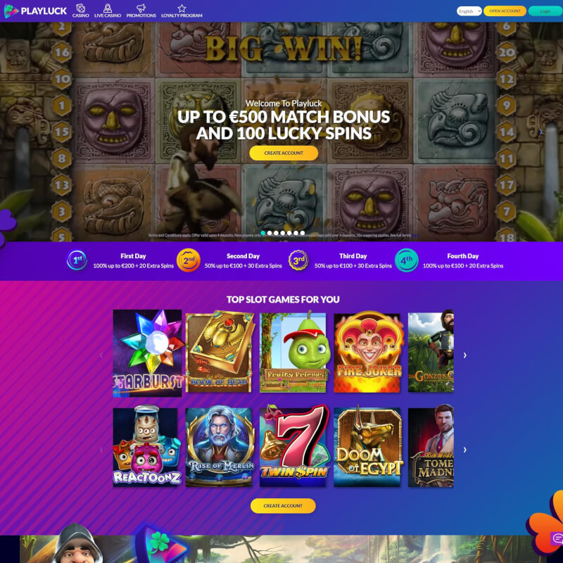 PlayLuck Casino screenshot 1
