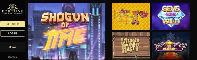 fortune mobile casino website offers casino games, مكافأة الإيداع الأول والترقيات لشعار اللاعبين الجدد