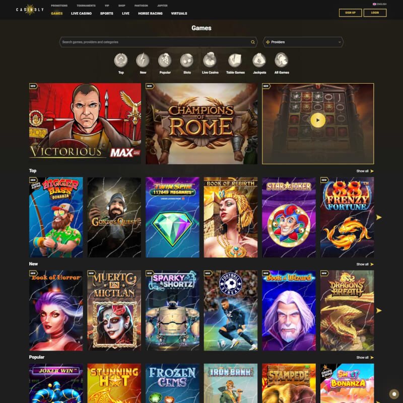 Casinoly screenshot 2
