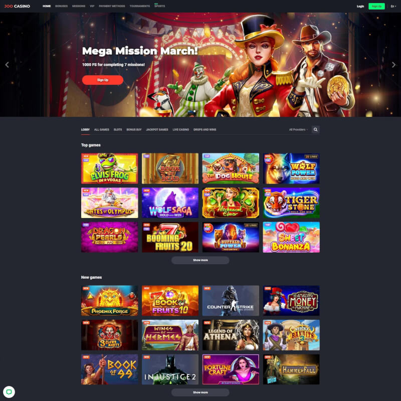Joo Casino screenshot 1