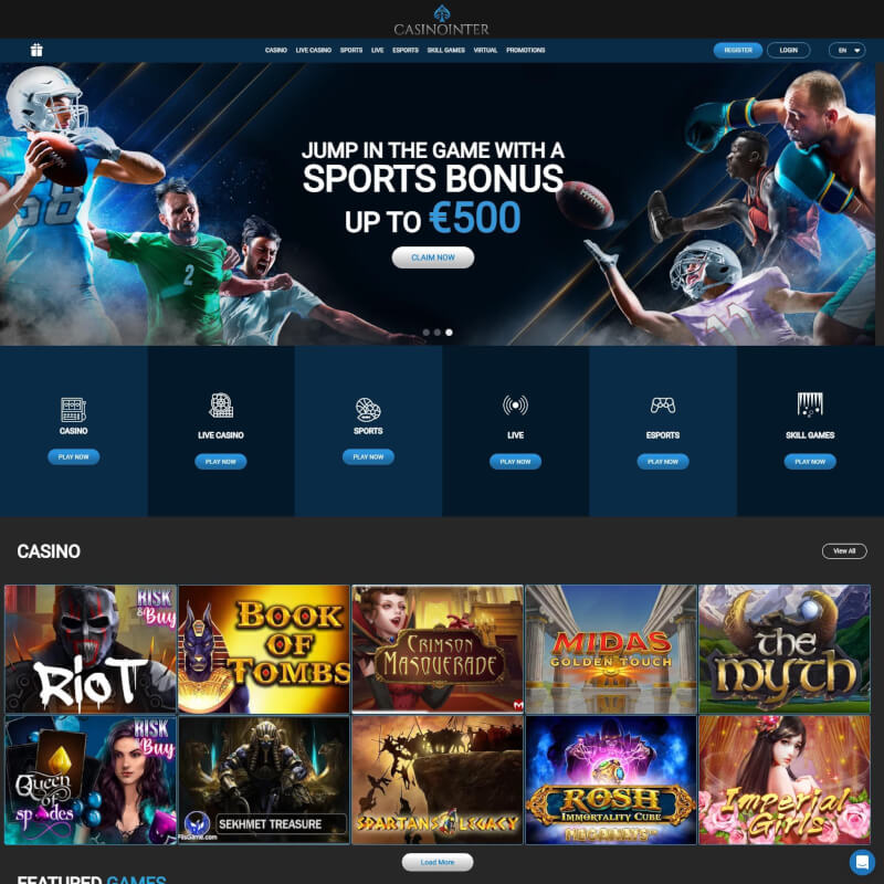 Casinointer screenshot 1