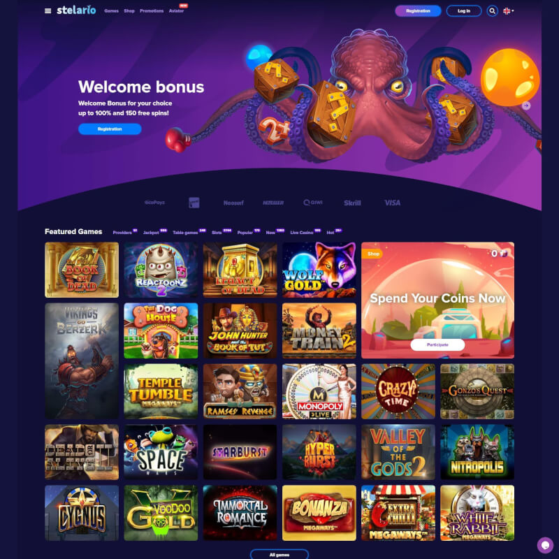 Stelario Casino screenshot 1