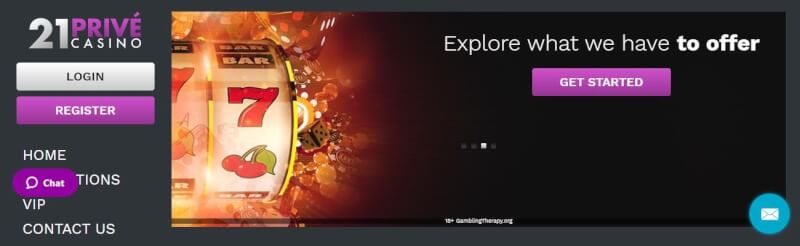 21 prive website offers casino games, أول إيداع إضافي وحملات لشعار لاعبين جدد