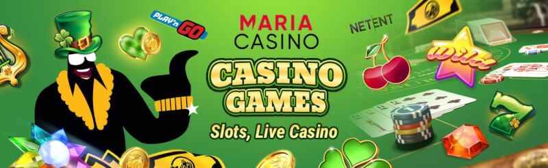 Discover a whole new world of Casino at Maria Casino, casino is filled with slot machines and table games-logo