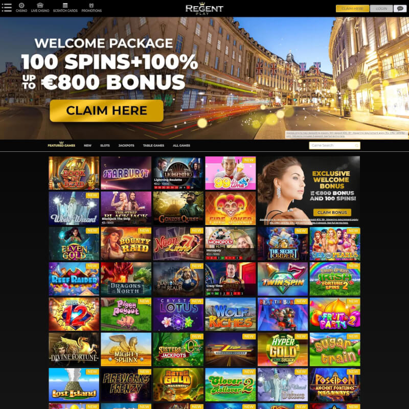 Regent Play Casino screenshot 1