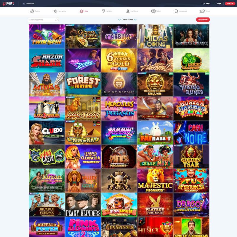 Slotv Casino screenshot 2