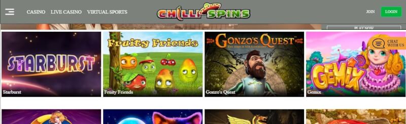 chilli spins casino homepage offers casino games, أول مكافأة إيداع وحملات لشعار اللاعبين الجدد