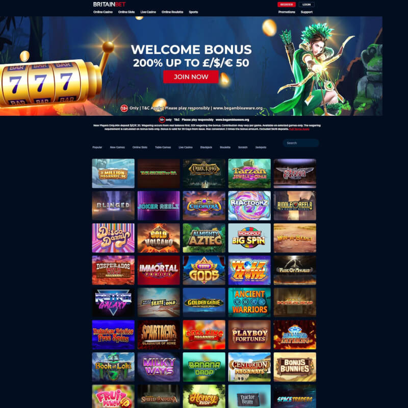 BritainBet Casino screenshot 2