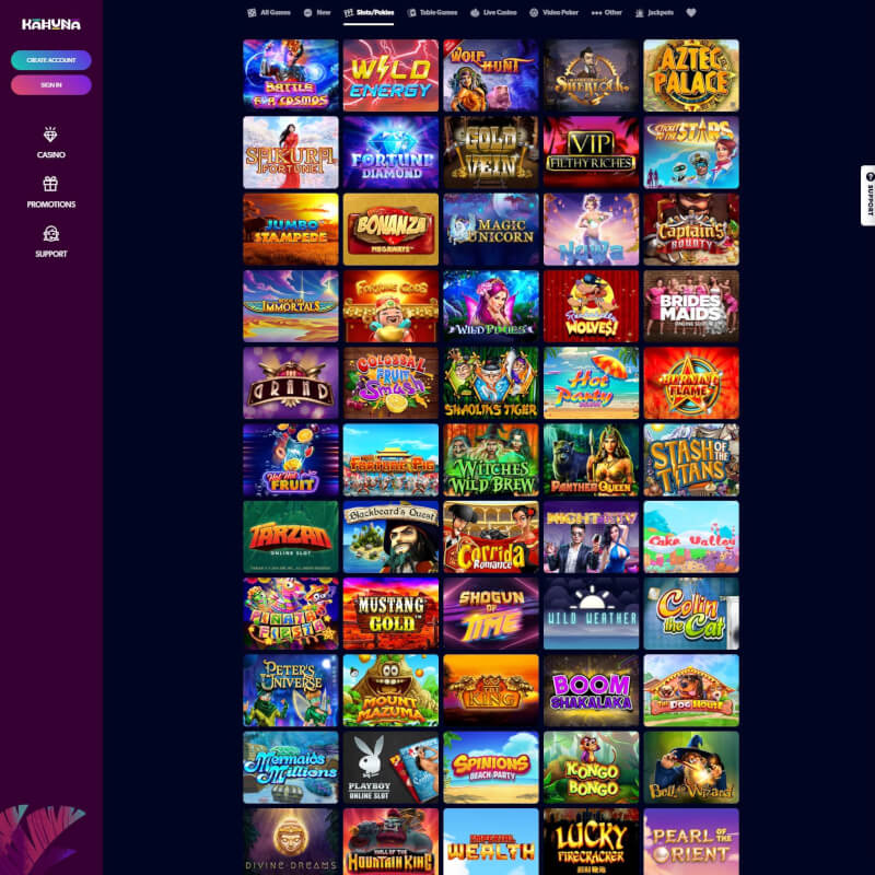 Kahuna Casino screenshot 2