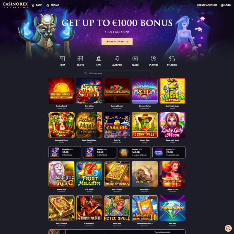 CasinoRex screenshot 1