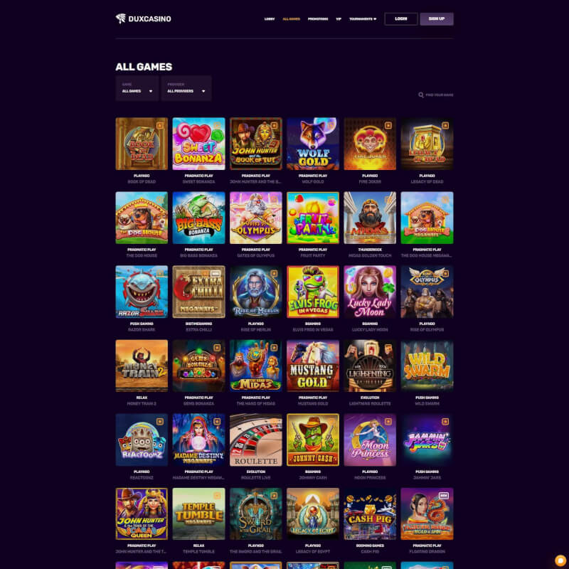 DuxCasino screenshot 2