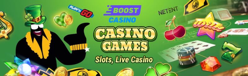Boost casino offers a huge selection of interesting casino games from the most readily useful online game providers like netent and microgaming-logo
