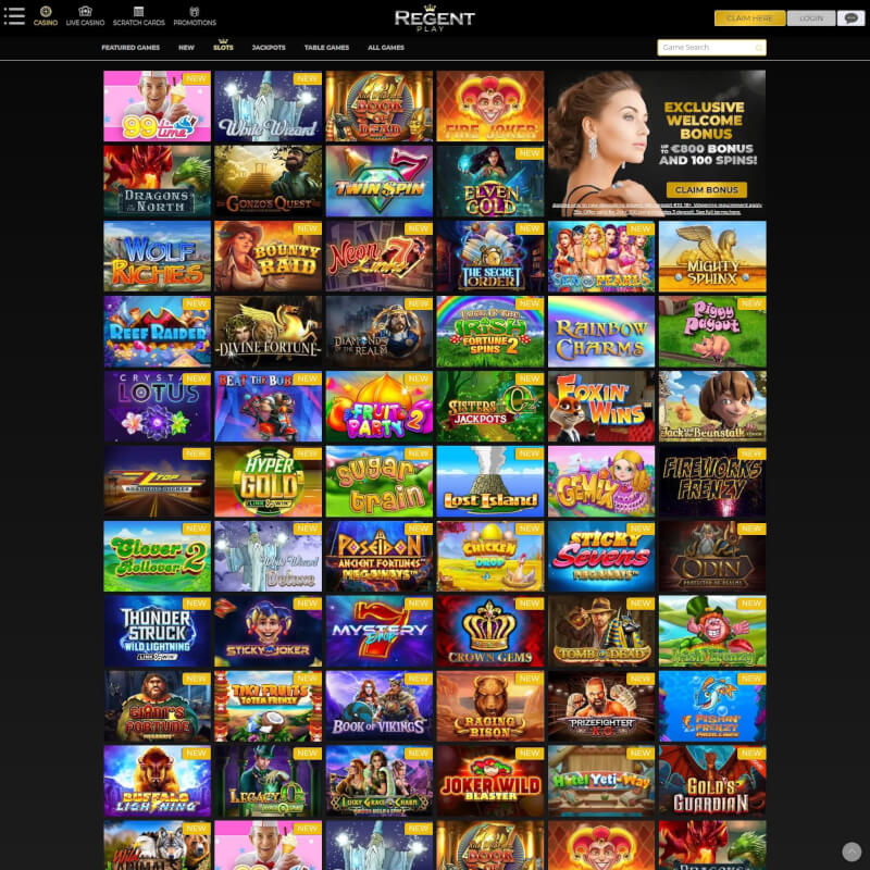 Regent Play Casino screenshot 2