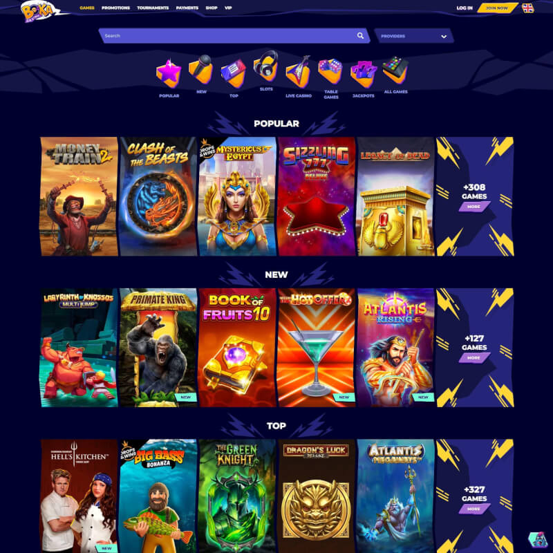Boka Casino screenshot 2