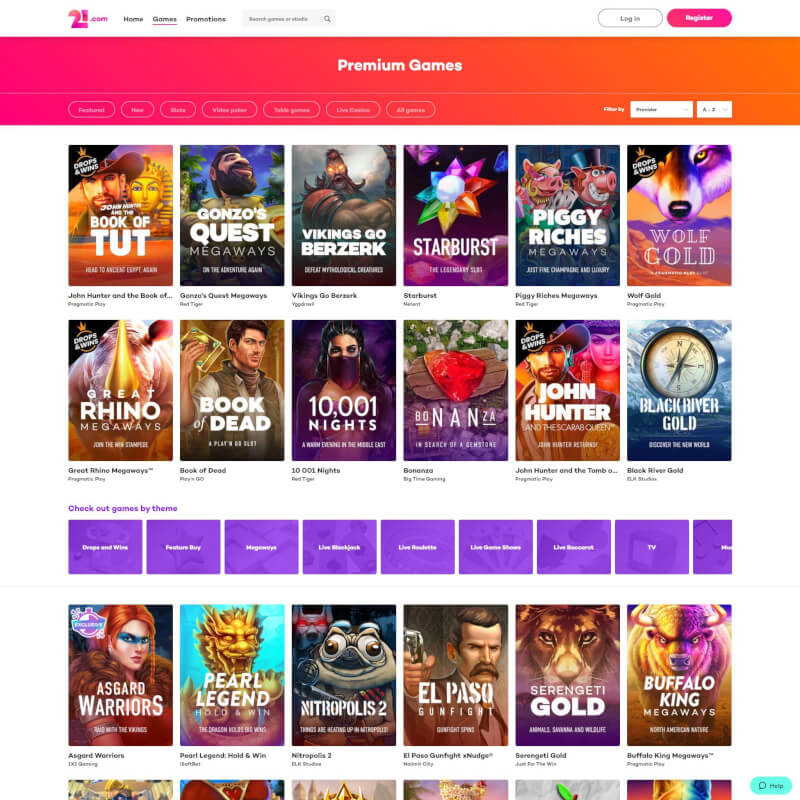 21.com screenshot 2