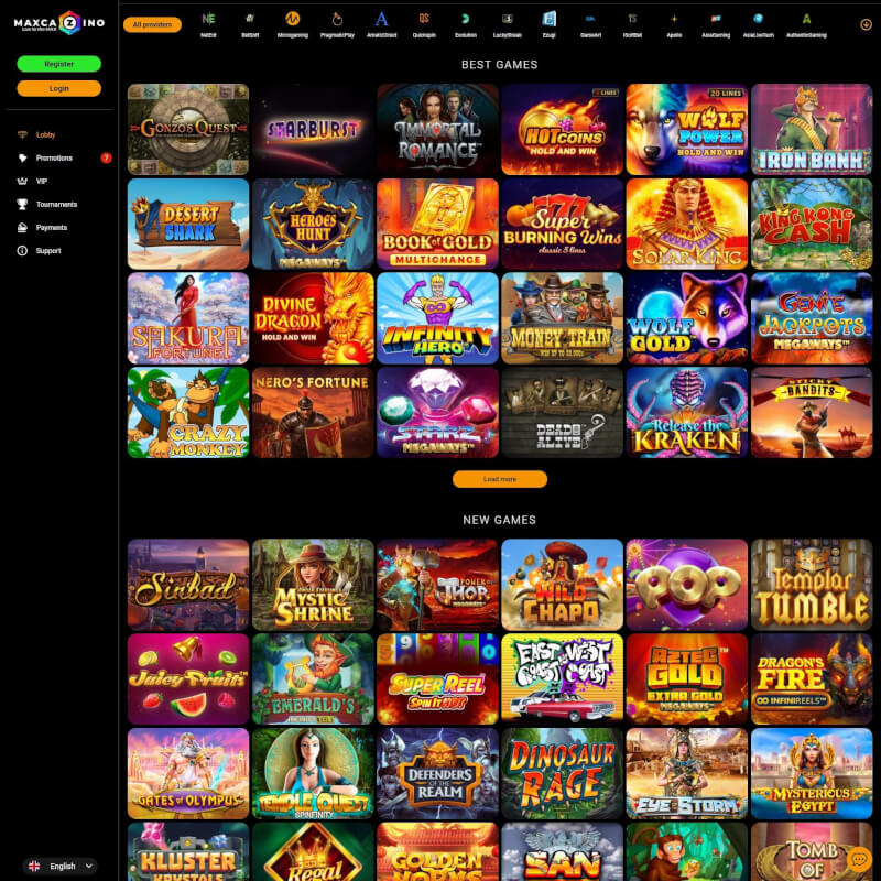 MaxCazino screenshot 2