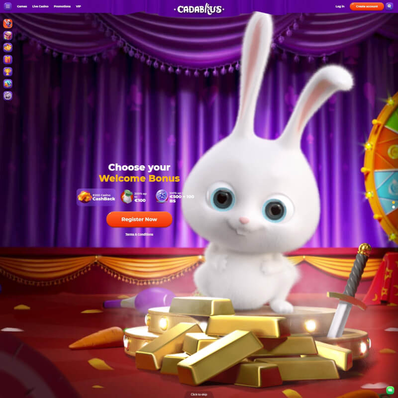 Cadabrus Casino screenshot 1