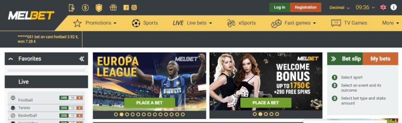 melbet website provides gambling games and promotions for brand new players-logo