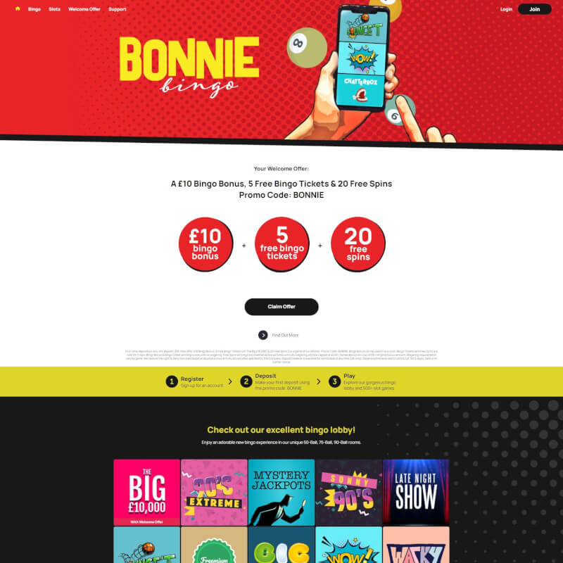 Bonnie Bingo screenshot 1