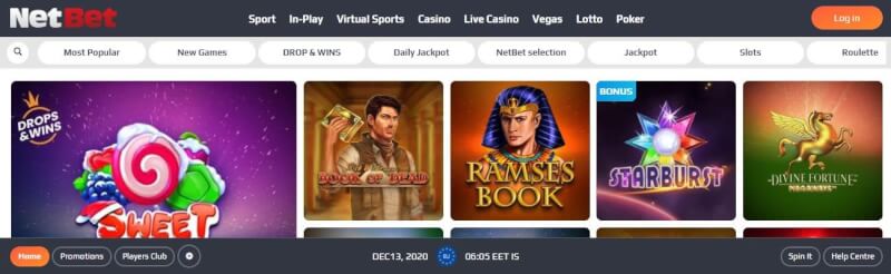 netbet casino lobby provides, recreation book, in play, real time casino, ألعاب ال�كازينو حقيقيme casino, lotto and poker-logo