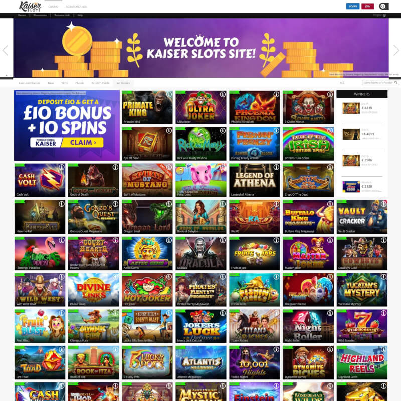 Kaiser slot machines screenshot 2