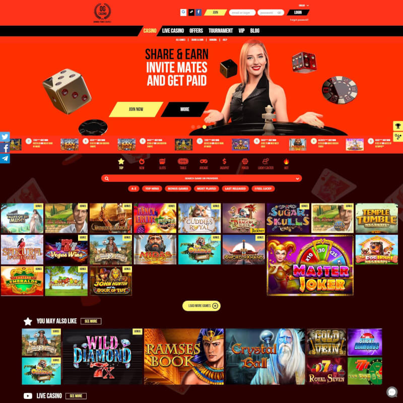 OG Casino screenshot 1