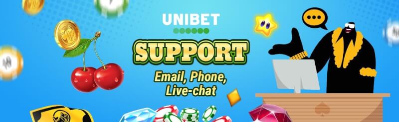 Unibet’s resposibility is to offer a secure and reasonable gaming experience twenty-four hours a day, seven days a week. You could attain Unibet by mail, phone or chat-logo