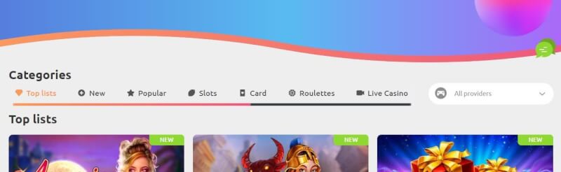 cadoola casino lobby provides slots, البطاقات, roulettes, live casino-logo