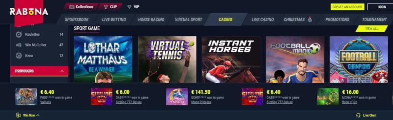 rabona homepage offers sportsbook, real time gambling, ألعاب الكازينو, كازينو حقيقي, campaigns and casino tournaments-logo