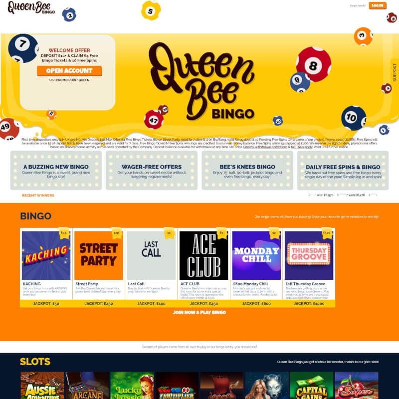 Queen Bee Bingo screenshot 1