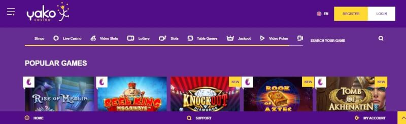 yako casino website offers gambling games, أول إيداع إضافي وعروض لعلامة تجارية جديدة للاعبين