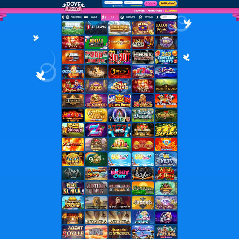 Dove Bingo screenshot 2