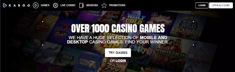 kaboo casino website offers casino games, مكافأة الإيداع الأول والترقيات لشعار اللاعبين الجدد