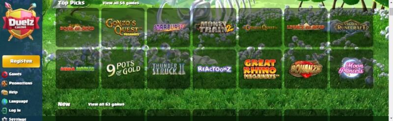 duelz casino website provides gambling games, أول مكافأة إيداع وحملات لشعار لاعبين جدد