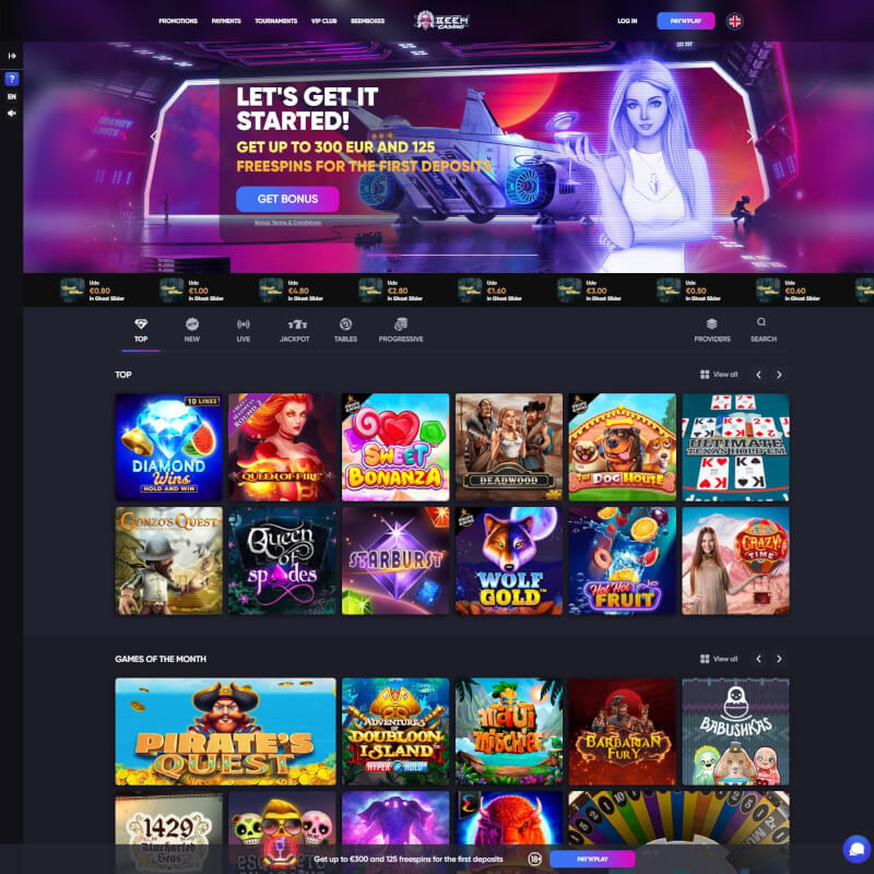 Beem Casino screenshot 1