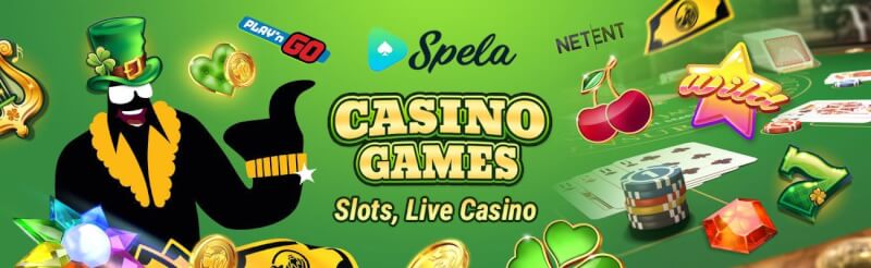 spela casino offers various casino games like slot machines, ألعاب المقامرة في الوقت الفعلي مثل لعبة ورق, القمار وشعار الروليت