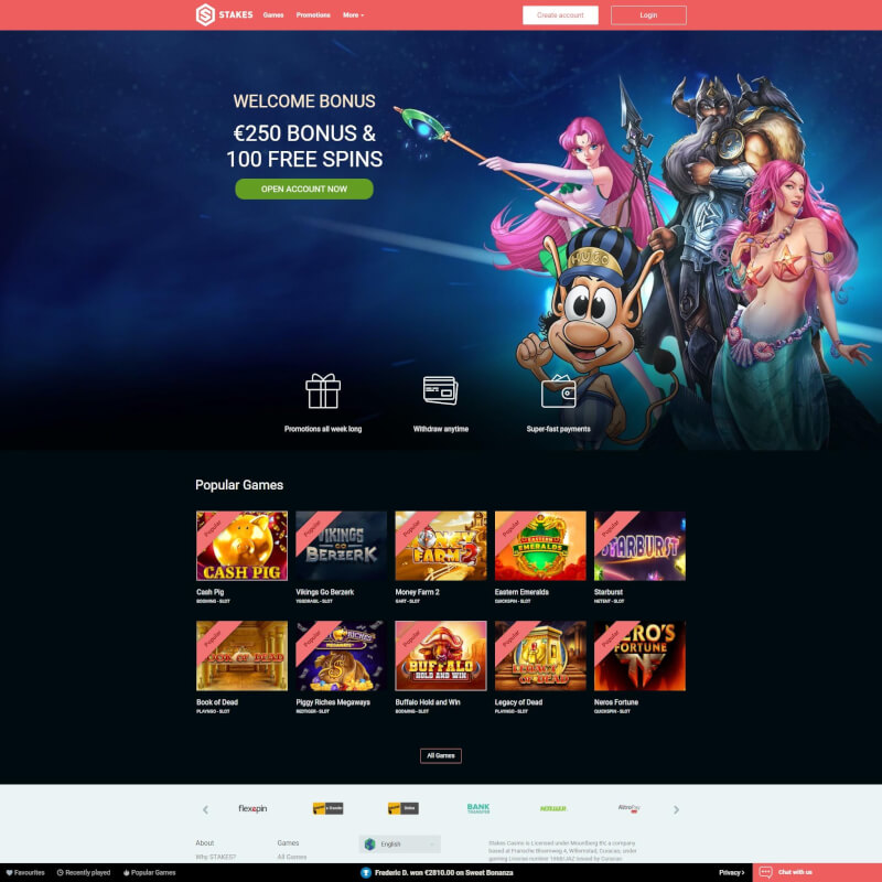 Stakes Casino screenshot 1
