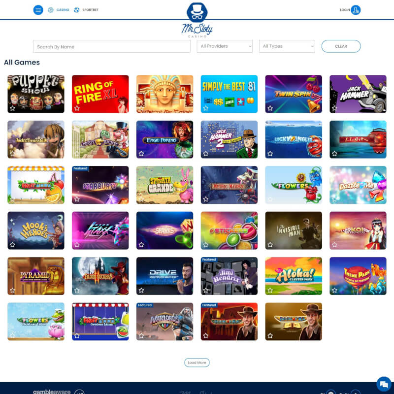 Mr Sloty Casino screenshot 2