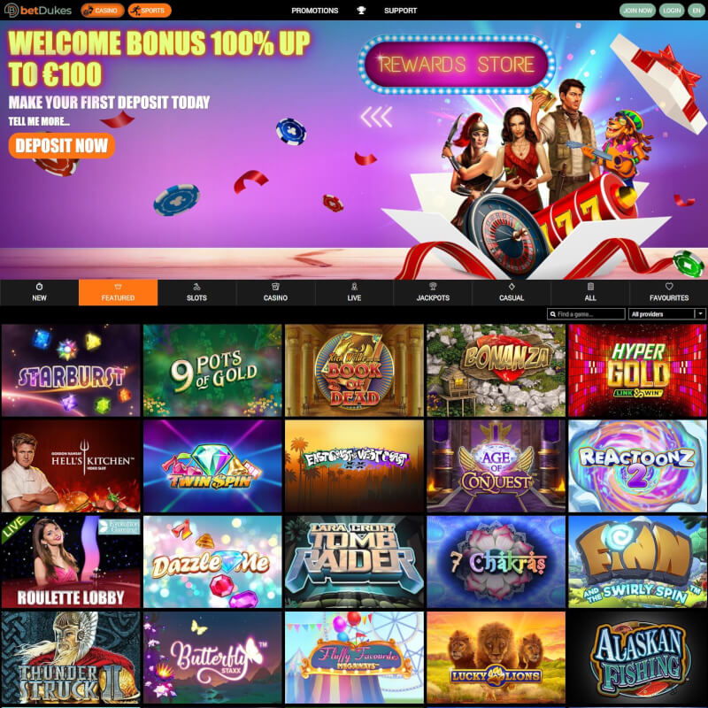 Dukes Casino screenshot 1