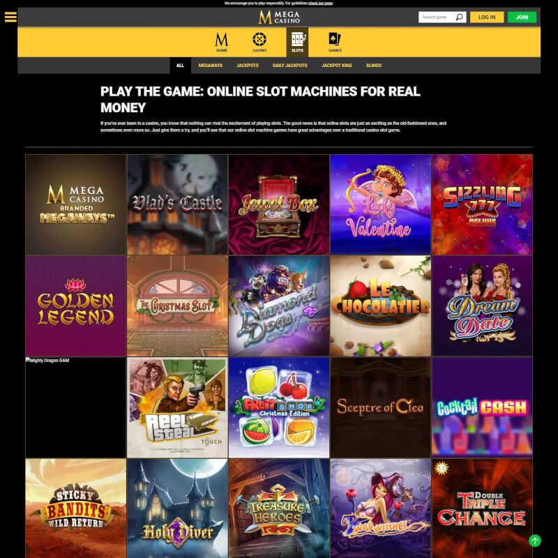 Mega Casino screenshot 2