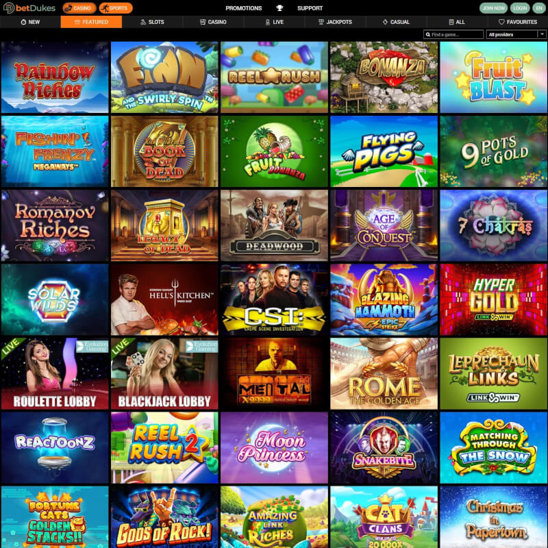 Bet Dukes Casino screenshot 2