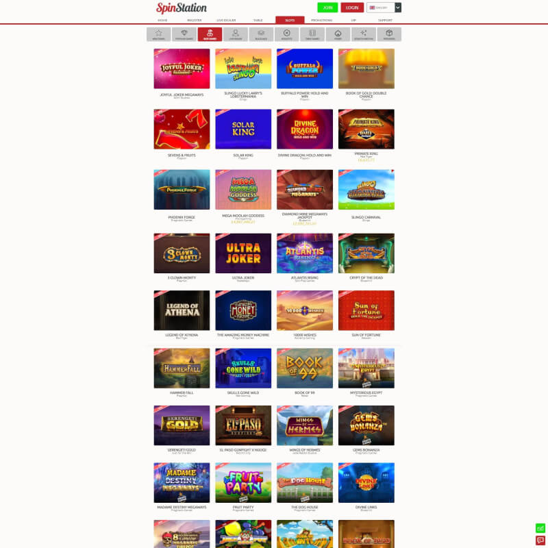 Spin facility screenshot 2