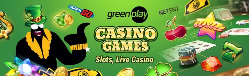 greenplay offers various casino games like slot machines, ألعاب الكازينو الحية مثل لعبة ورق, القمار وشعار الروليت