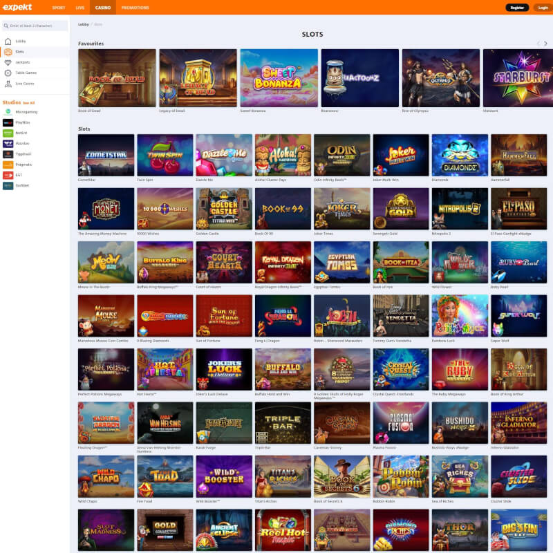 Expekt screenshot 2