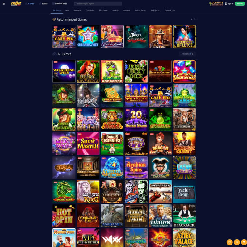 mBitCasino screenshot 2