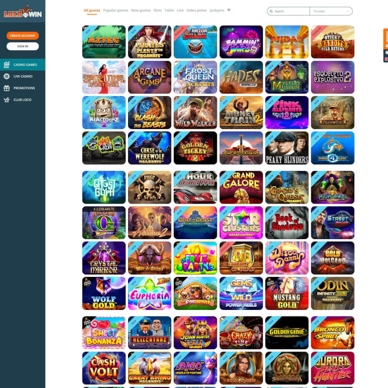 Locowin Casino screenshot 2